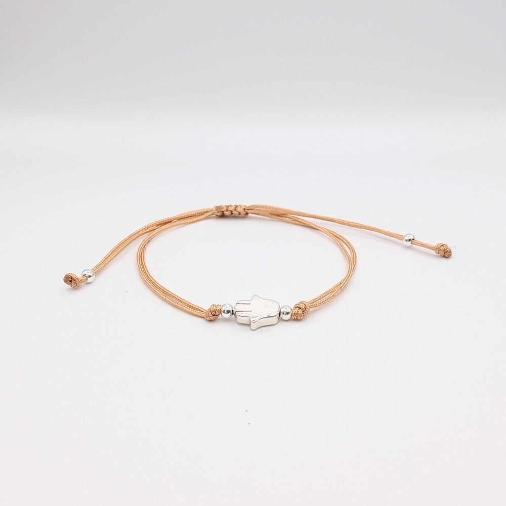 New 950 Peruvian Silver, Protective Hand. Handmade.